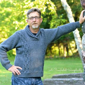Midwestern Warmth Men's Cabled Sweater