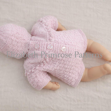 Little Ridges Angel Top Set Knitting Pattern P57 | Dolls Clothes | Elizabeth Primrose Patterns
