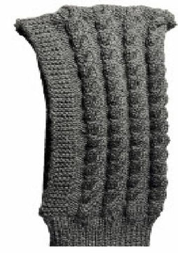 Turtleneck Cabled Neck Warmer Hoodie Knitting Pattern