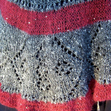 Winter Skies - shawl AND poncho