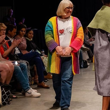 Rainbow Squares Cardigan