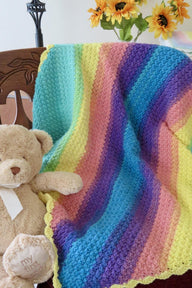 Sweet Dreams Baby Blanket - Suzette Stitch - Lion Brand Mandala (DK Weight)