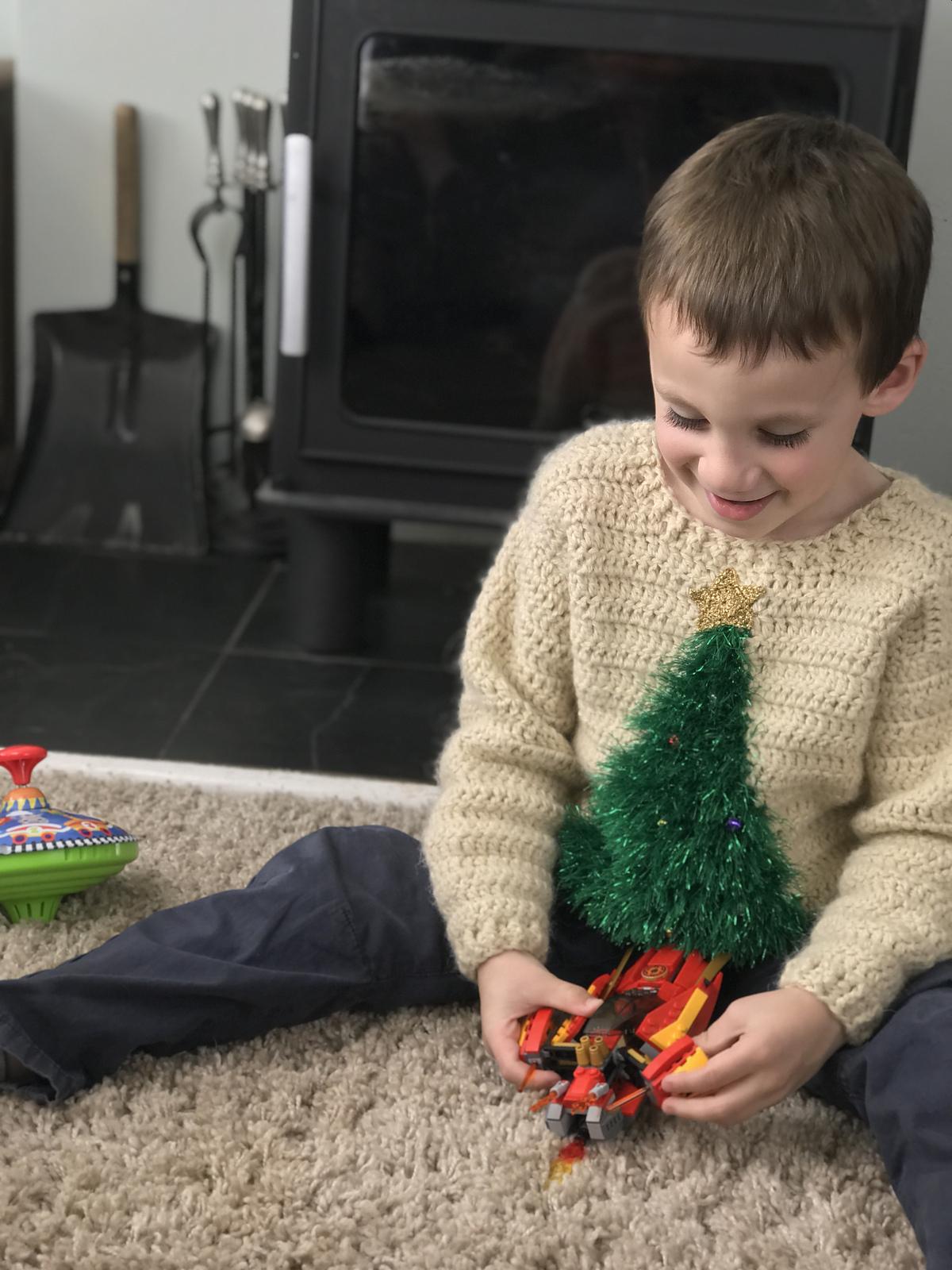 FAMILY Tinsel Tannenbaum Christmas Jumper