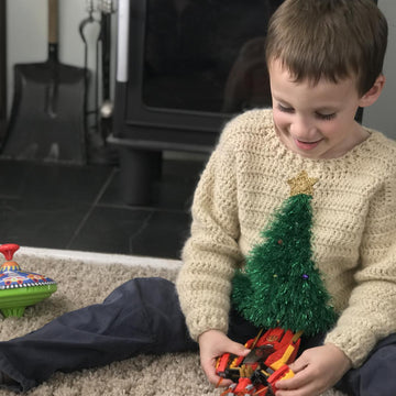 FAMILY Tinsel Tannenbaum Christmas Jumper