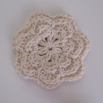 Knotted Knitlook Headband with Flower Trim