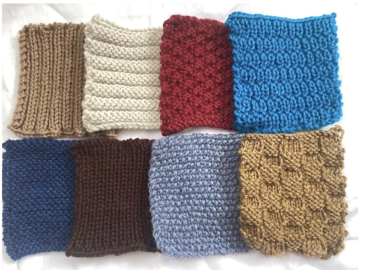 8 Easy Knit  Stitch Patterns