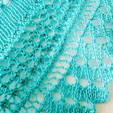 Talmont - a lacy crescent shaped shawlette