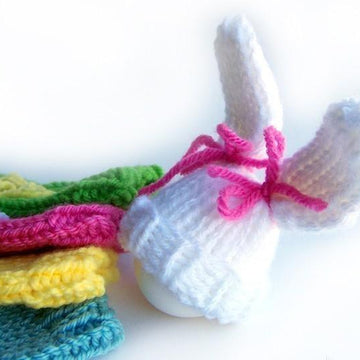 Easter Bunny Egg Cozy, Bunny Egg Hat, Egg Cosy Hat
