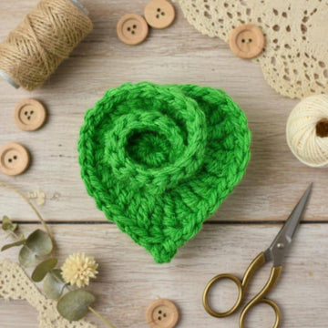 Granny Heart Crochet Coaster Pattern
