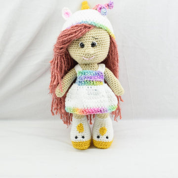 Amigurumi unicorn doll