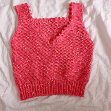 Beginner Crochet Tank Top Pattern Easy Summer Vest Crochet PDF Women's Crop Top Pattern Simple DIY Crochet Shirt Pattern