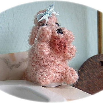 1:12th scale Poodle toilet roll cover
