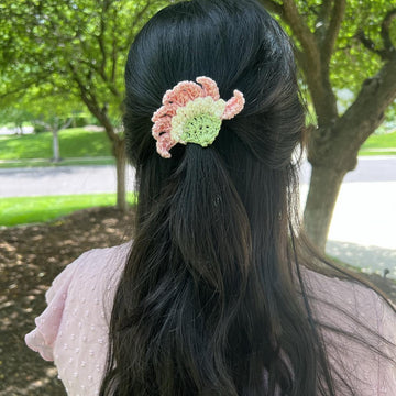 Winged Blossom Crochet Hair Clips Collection