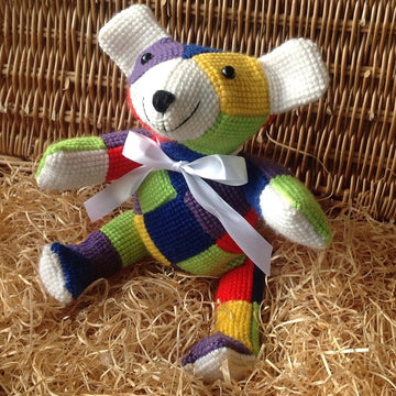 Cross Stitch Square Bear
