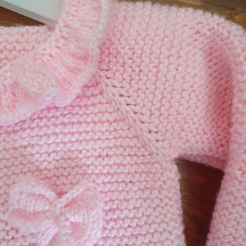 Pink cardigan in Stylecraft DK
