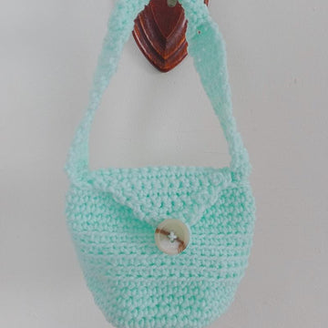 Vertical Lines Crochet Purse V2