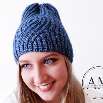ECHO knit-look beanie