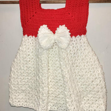 Crochet Pleated Baby Dress