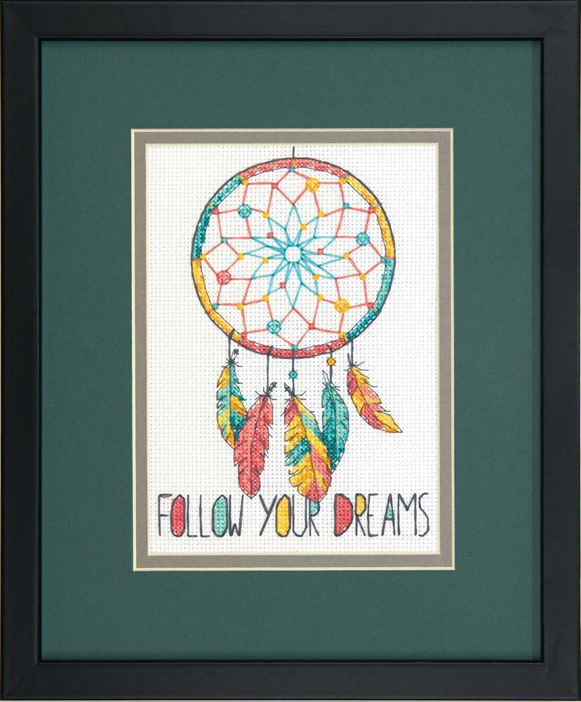 Dimensions Dreamcatcher Cross Stitch Kit - 12.5cm x 18cm