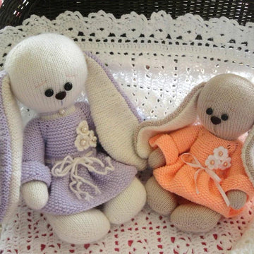 Pattern Knitted Bunny