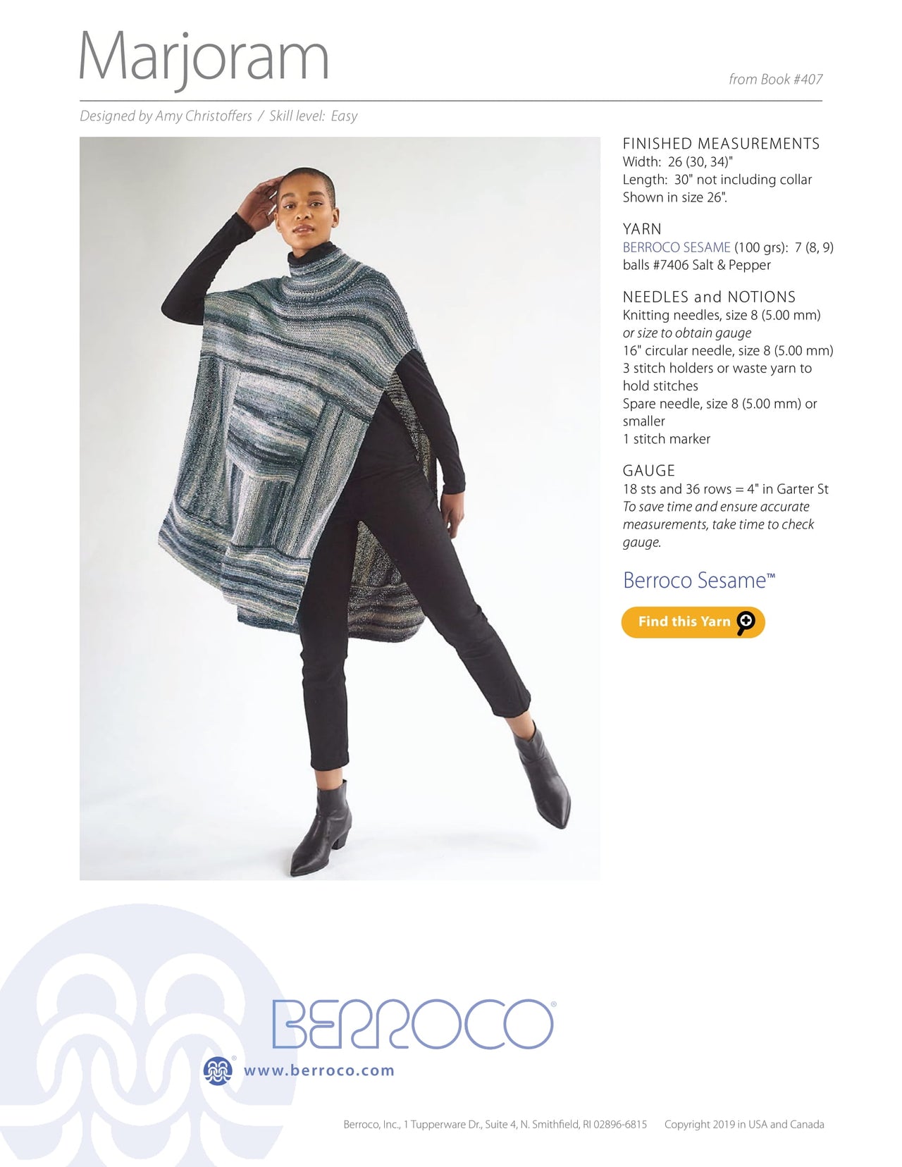 Berroco Marjoram PDF