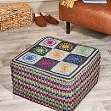 Granny Square Pouffe