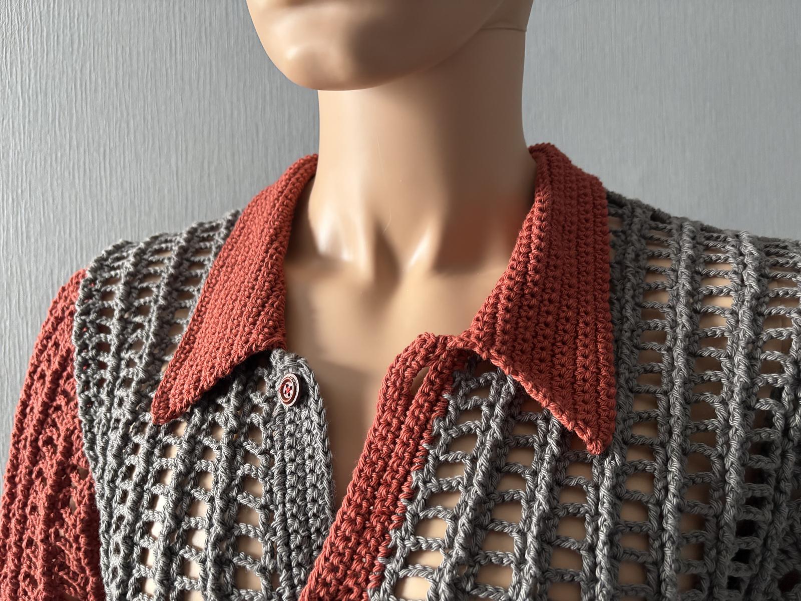 Pinstripe Mesh Shirt