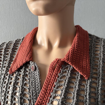 Pinstripe Mesh Shirt