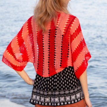 Knitting Pattern Bright Boho Summer Shrug
