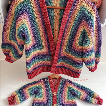 Aurora Hexagon Cardigan