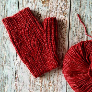 Thistle Crochet Mittens
