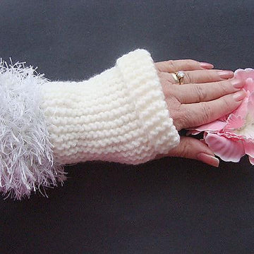 346, KNIT FLAT, FINGERLESS GLOVES