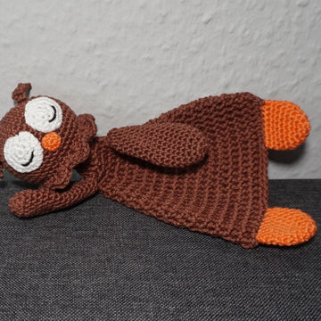 Crochet Pattern owl shaped cuddle cloth!