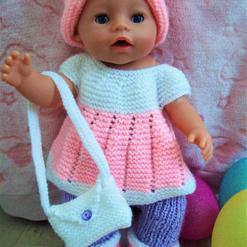 Baby Dolls Outfit 17" Top Bag Trousers Hat  BB002