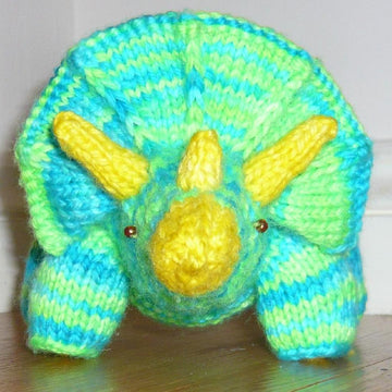 Knitted Triceratops