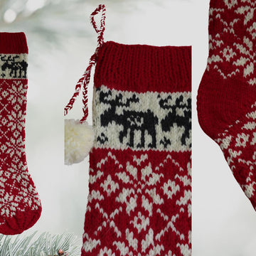 Moose Christmas Stocking