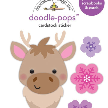 Doodlebug Doodle-Pops 3D Stickers - Hans, Winter Wonderland