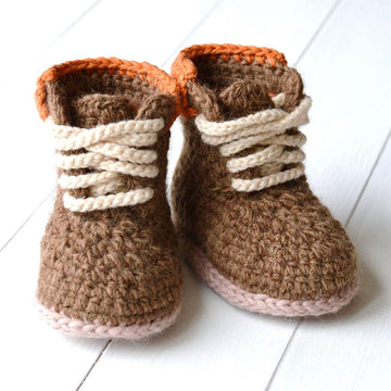 Baby Booties Timberland Style