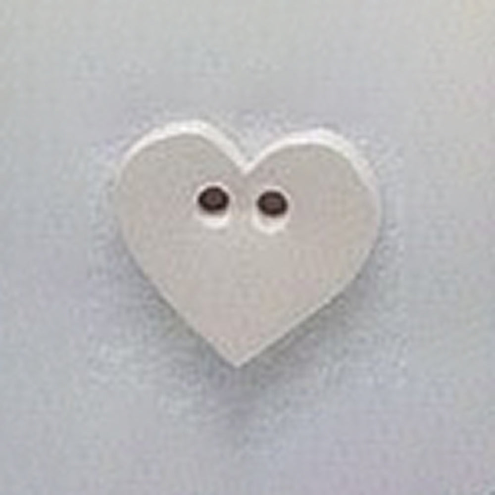 Mill Hill Button 86005 - White Heart
