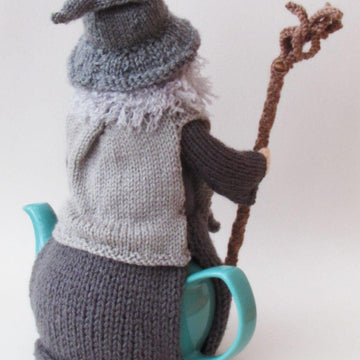 Old Grey Wizard Tea Cosy