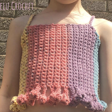 Children's Bobble Pom Pom Crop Top
