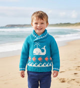Whale, Fish and Waves Sweater
