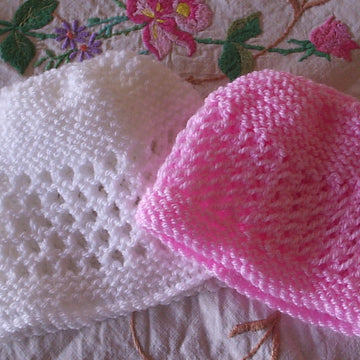 Baby Lace Hats - Premature Early & Newborn-3 months