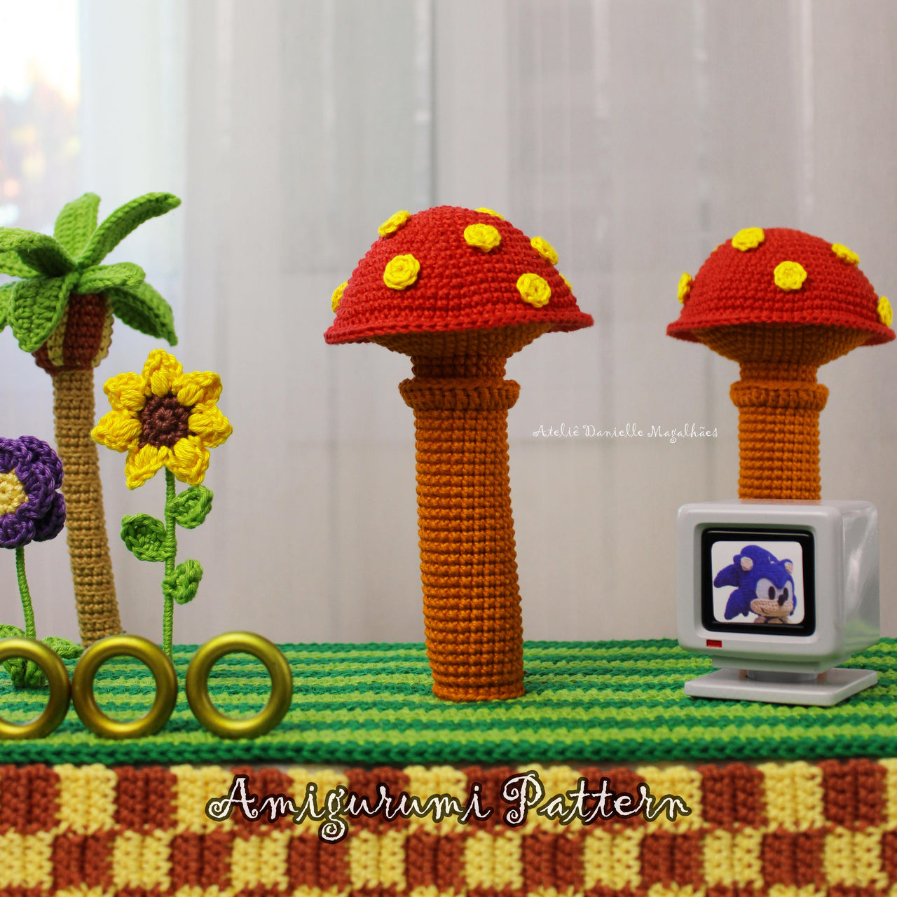 Knuckles Mushroom – Amigurumi Crochet Pattern (PDF)