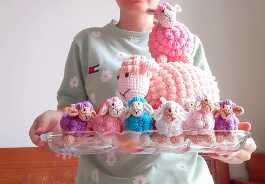 Sheep family-Crochet pattern- PDF file- English