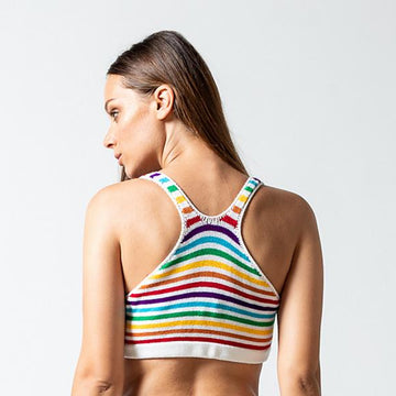 Rainbow Stripes Bralette