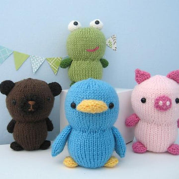 Animal Friends Knit Amigurumi Pattern Set