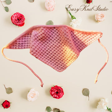 Quick Knit Kerchief Pattern - Lightweight Head Scarf