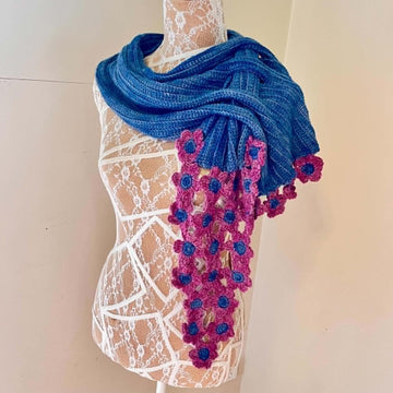 Fontaine De Fleurs Scarf Wrap