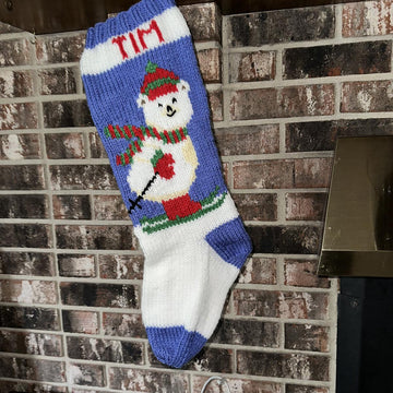Polar Bear Ski stocking